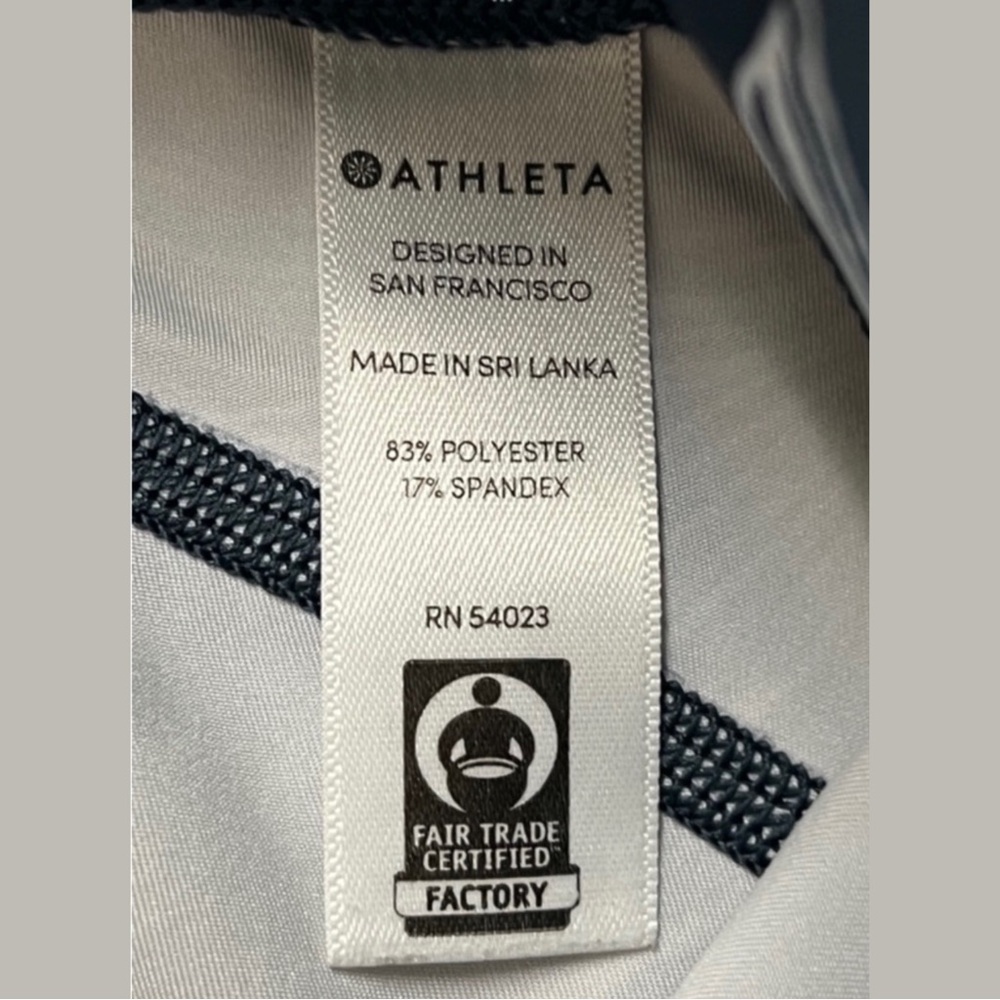ATHLETA Navy Floral Sonic Capri Leggings! - Picture 5 of 5